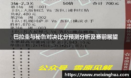 巴拉圭与秘鲁对决比分预测分析及赛前展望